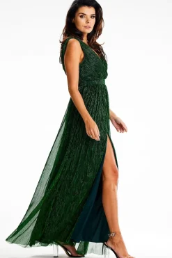 Robe fluide verte