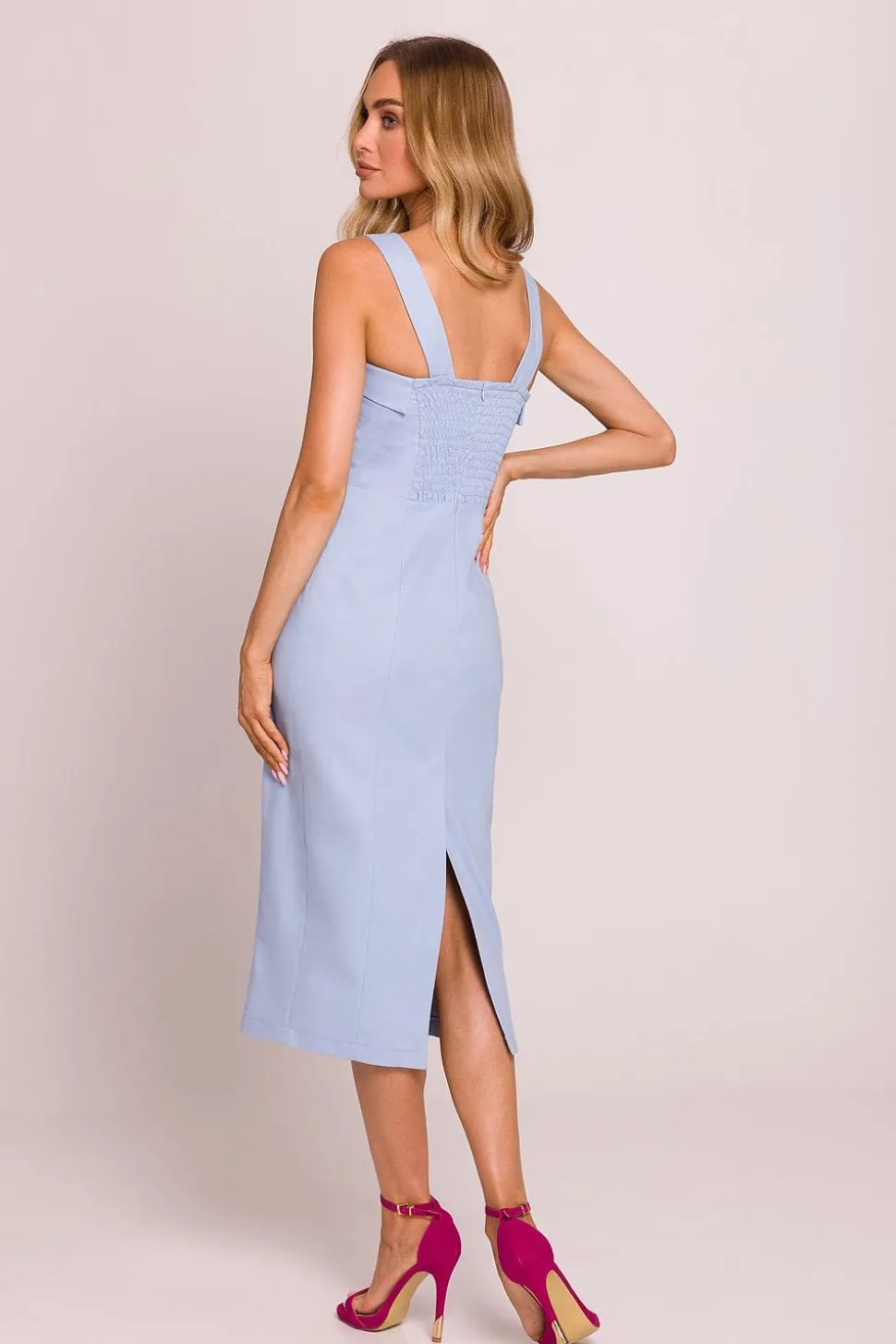 Robe fourreau midi bustier