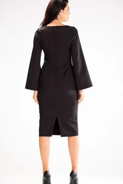 Robe fourreau noire chic