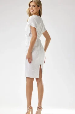 Robe fourreau paillette courte
