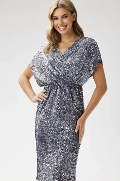 Robe fourreau paillette courte