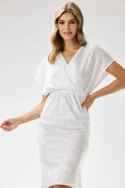 Robe fourreau paillette courte
