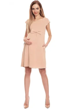 Robe grossesse beige