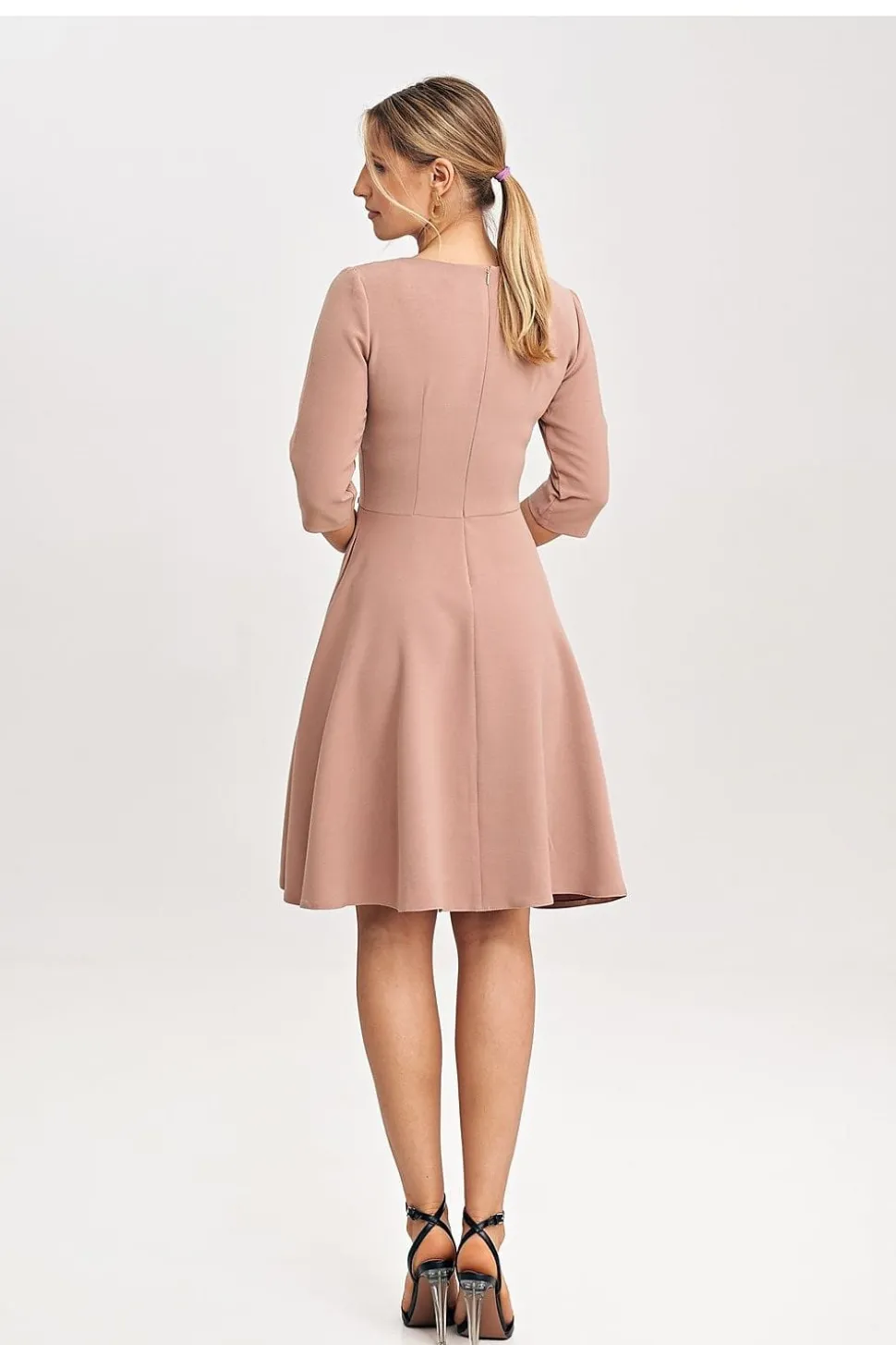 Robe habillée élégante manche longue