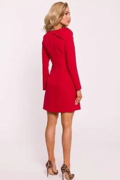 Robe habillée mini manches longues