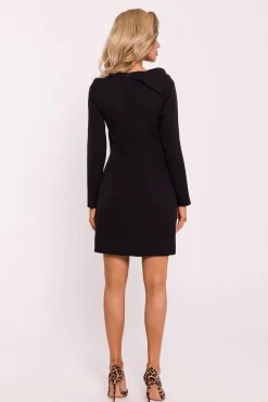 Robe habillée mini manches longues