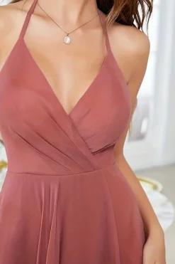 Robe invitée de mariage chic asymétrique