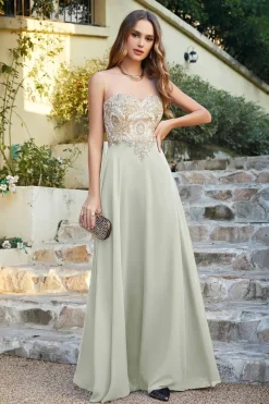 Robe invitée de mariage chic longue