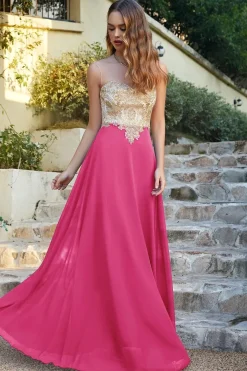 Robe invitée de mariage chic longue