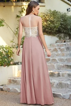 Robe invitée de mariage chic longue
