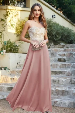 Robe invitée de mariage chic longue