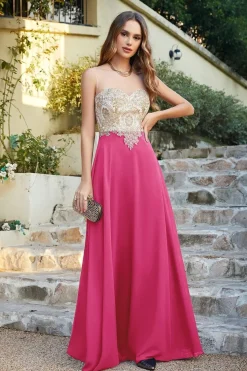 Robe invitée de mariage chic longue