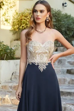 Robe invitée de mariage chic longue