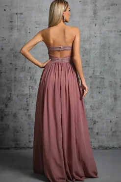 Robe invitée de mariage chic longue