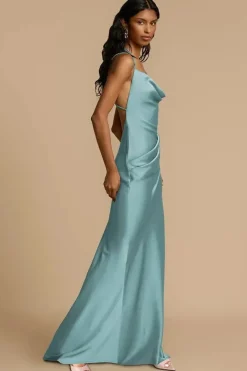 Robe invitée de mariage chic menthe