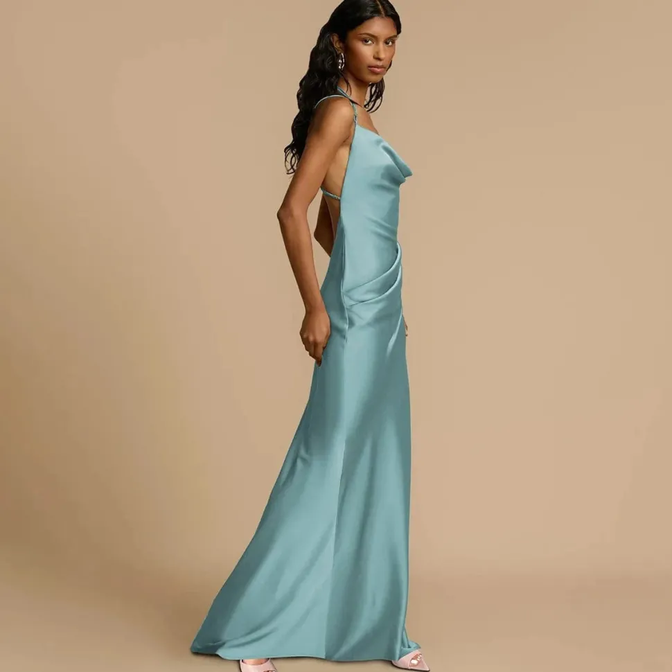 Robe invitée de mariage chic menthe