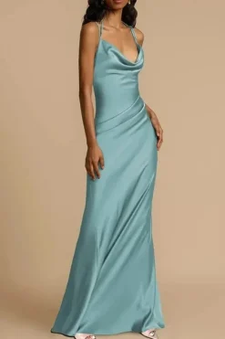 Robe invitée de mariage chic menthe