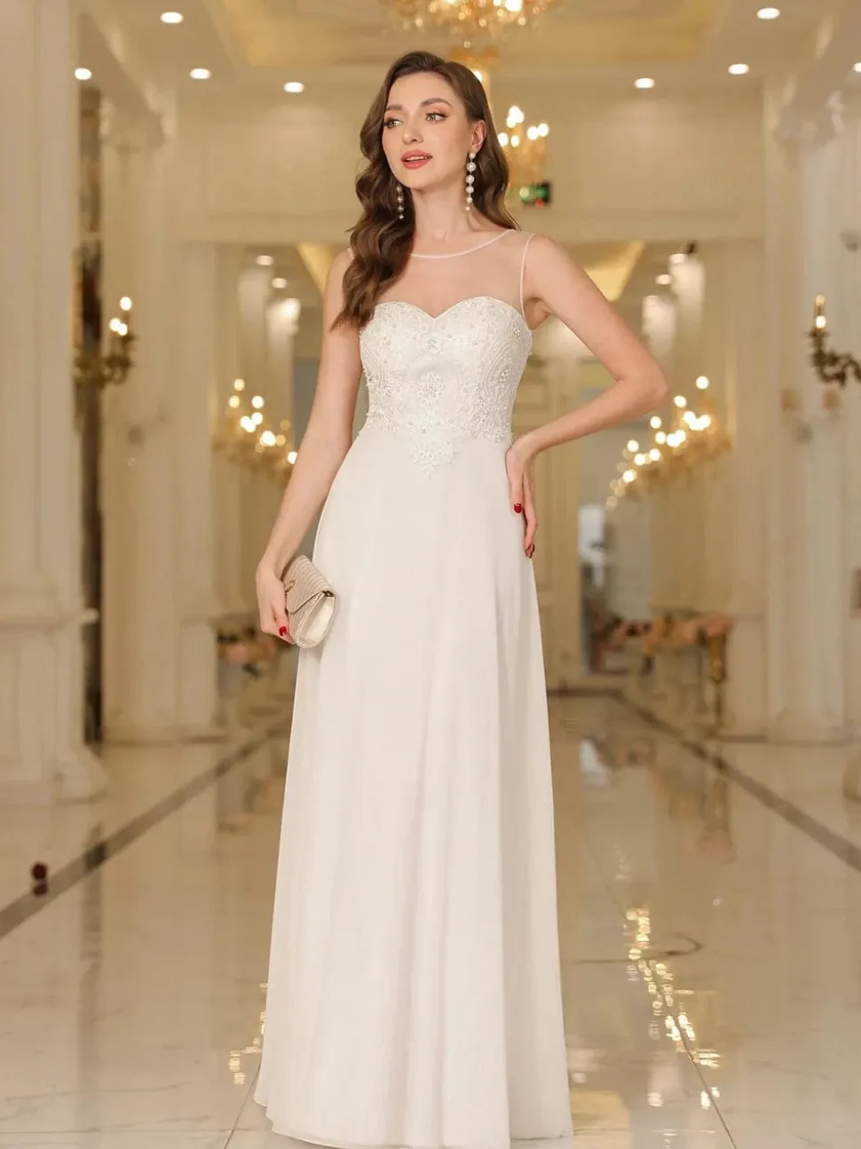 Robe invitée de mariage longue élégante