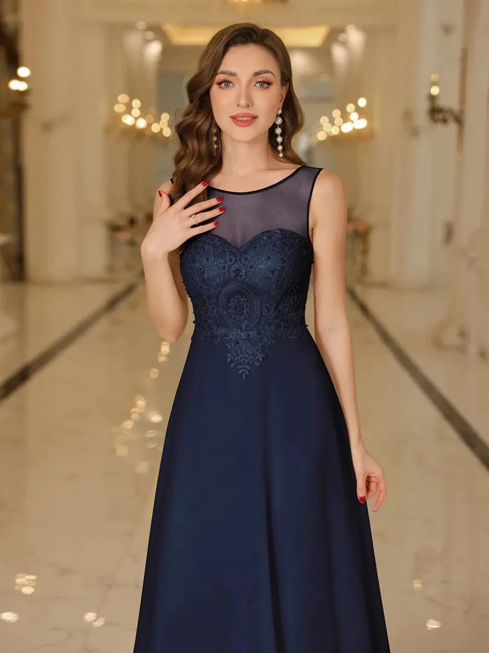 Robe invitée de mariage longue élégante