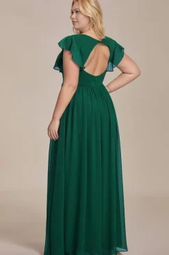 Robe invitée de mariage longue verte grande taille