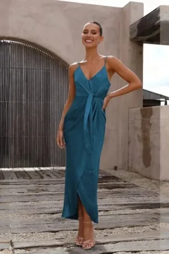 Robe invitée de mariage satinée