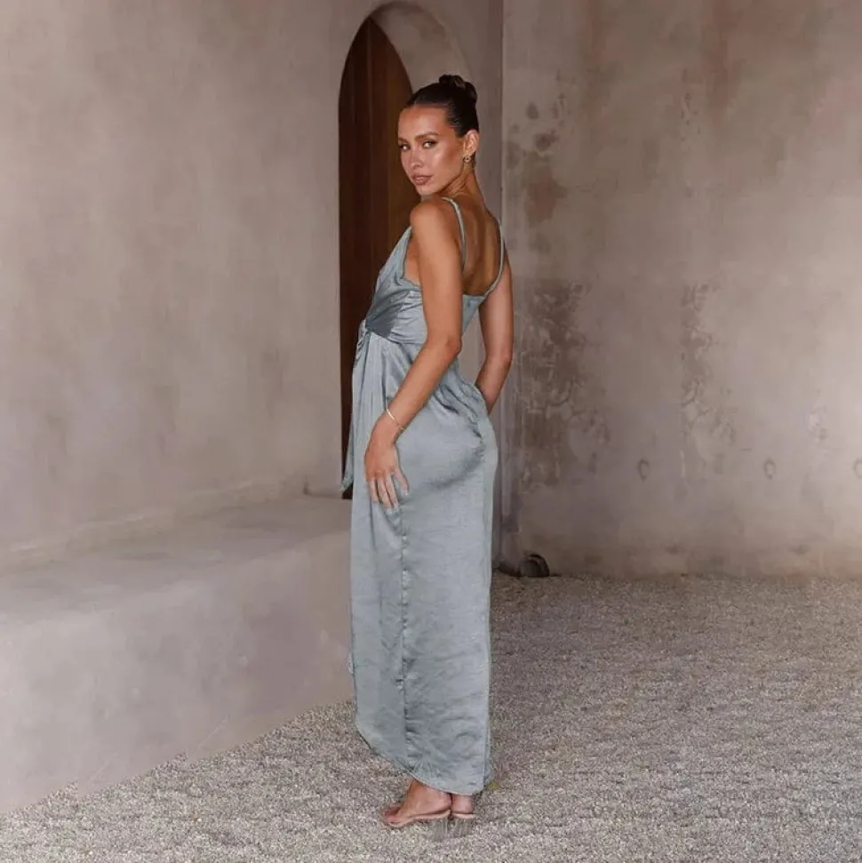 Robe invitée de mariage satinée