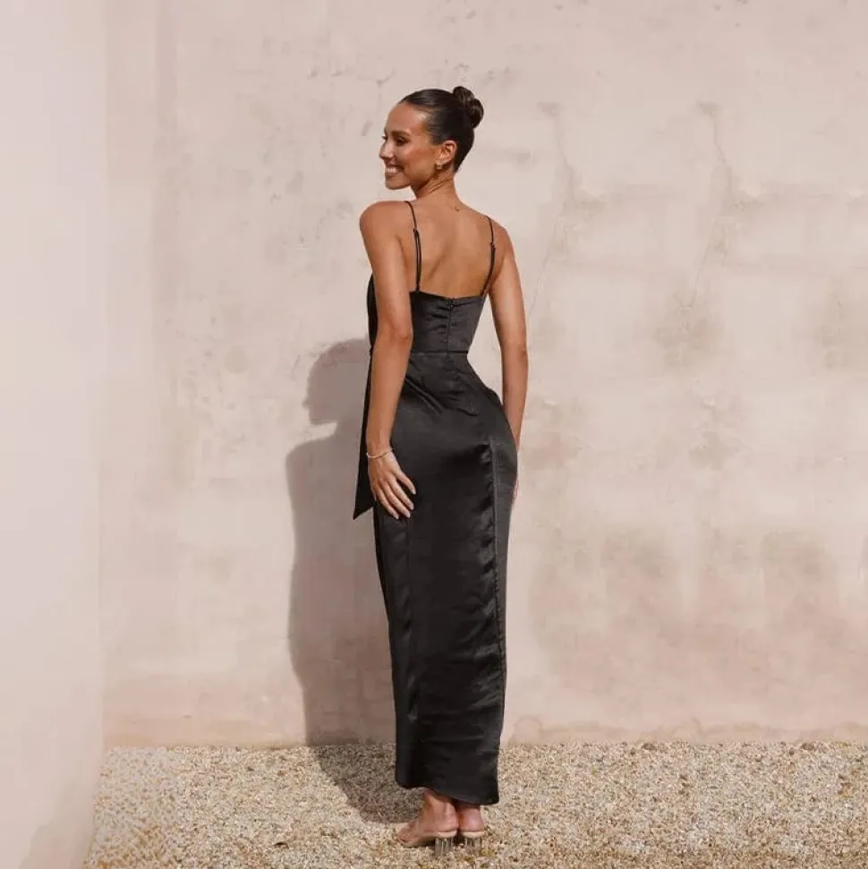 Robe invitée de mariage satinée