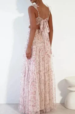 Robe invitée mariage bohème fleurie