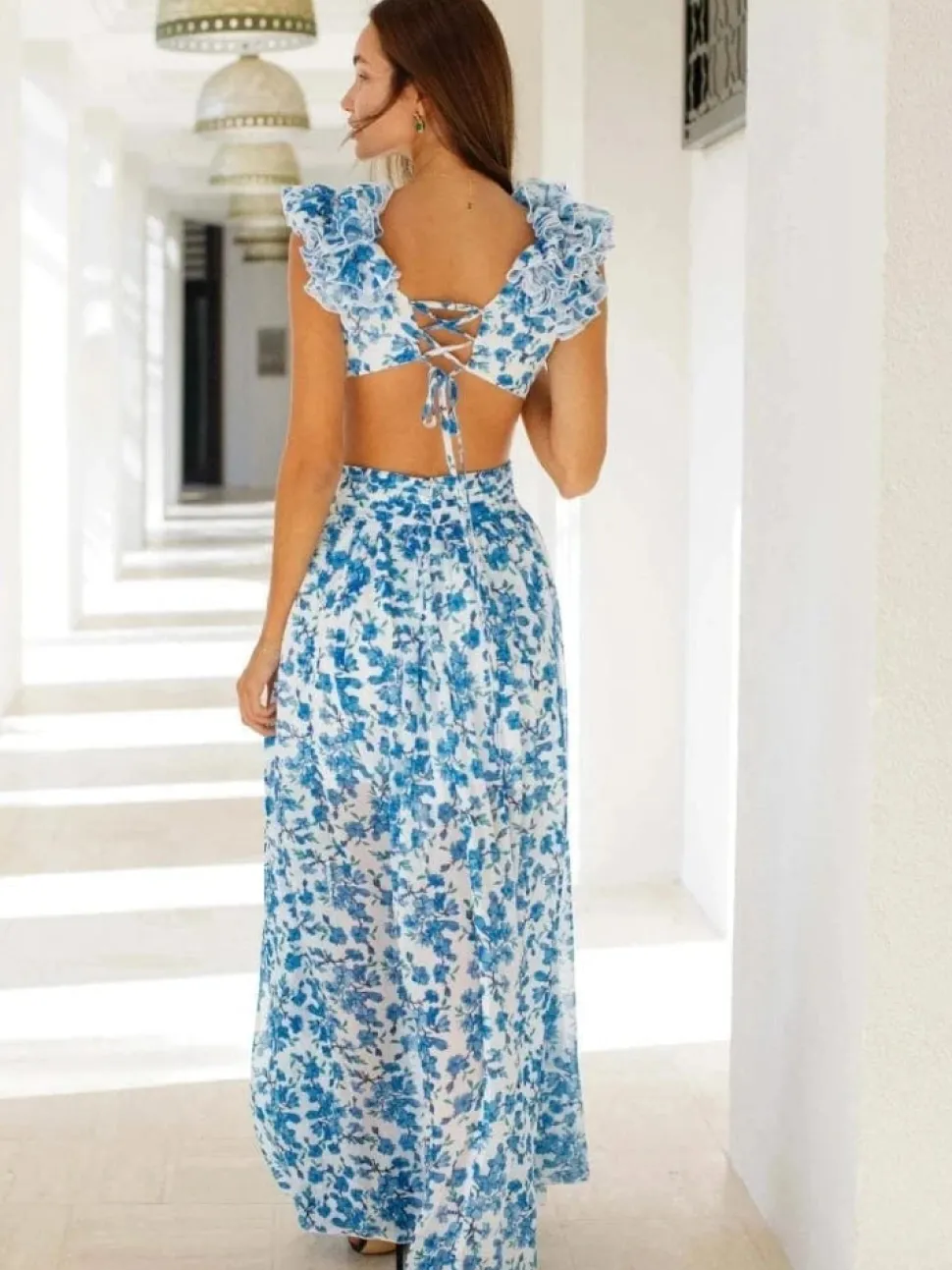 Robe invitée mariage bohème sexy longue