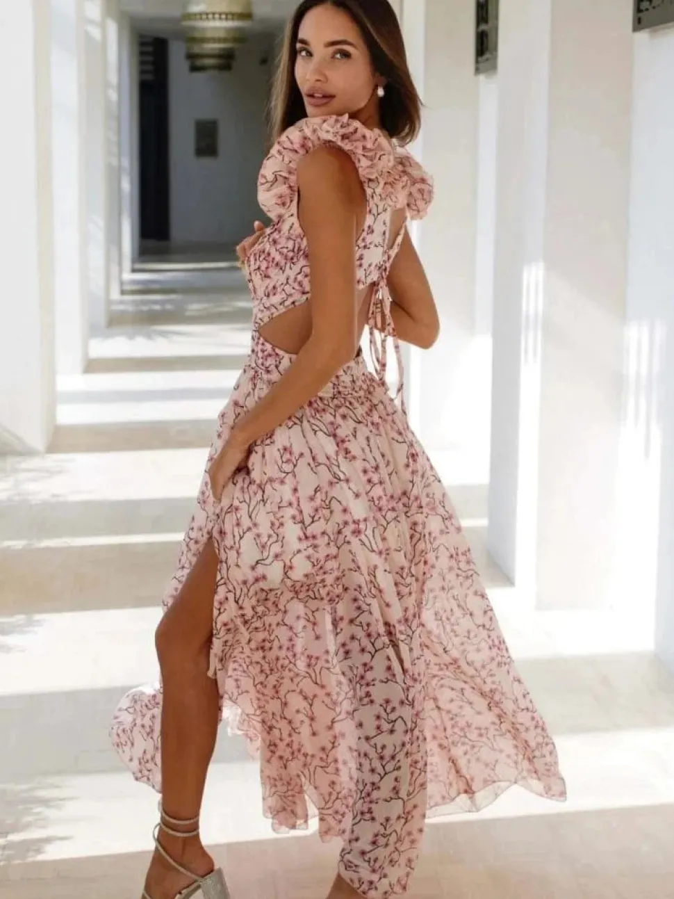 Robe invitée mariage bohème sexy longue