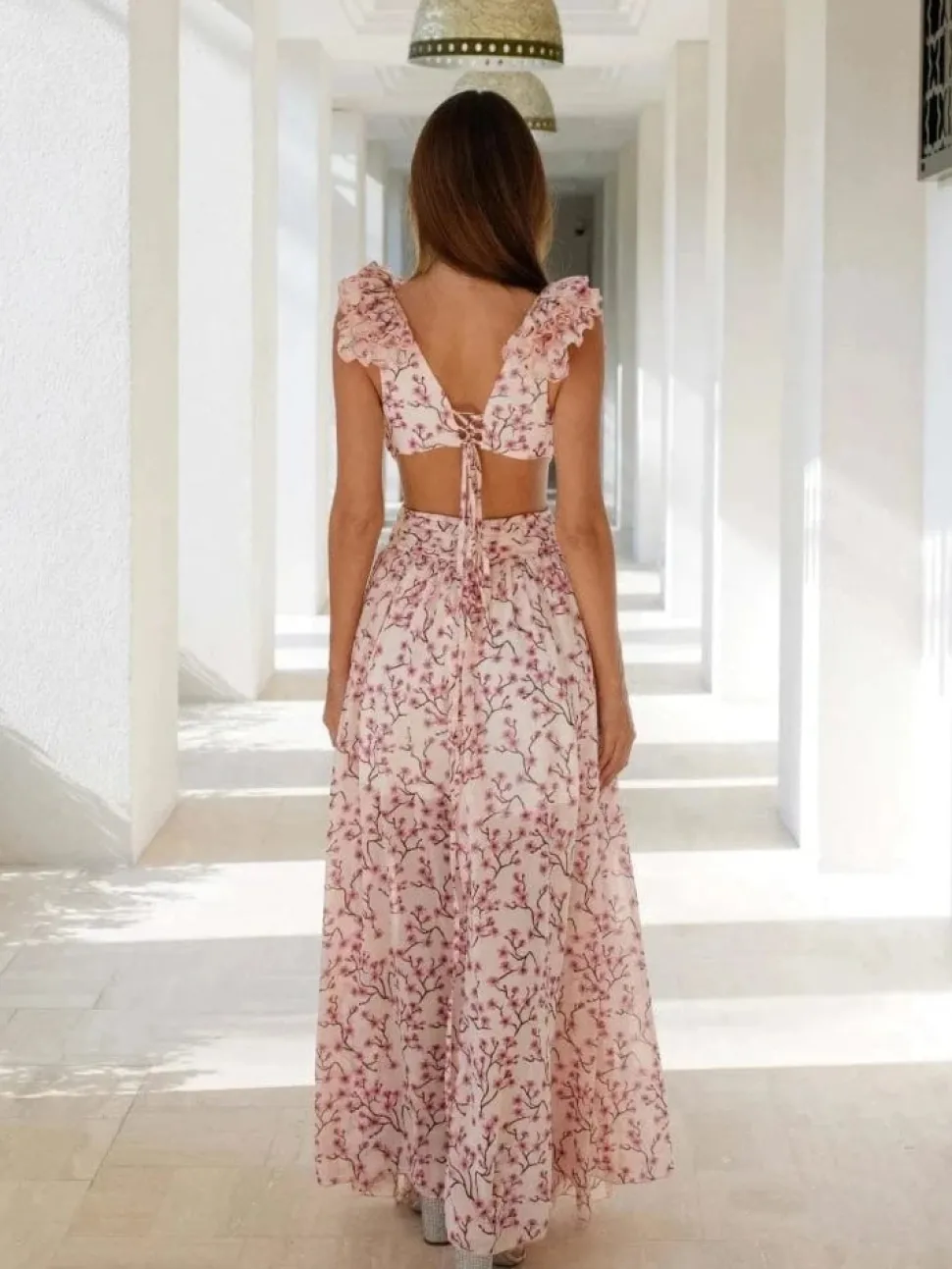 Robe invitée mariage bohème sexy longue