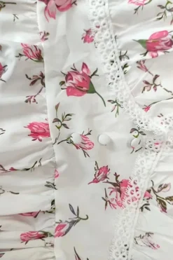 Robe invitée mariage fleurie courte
