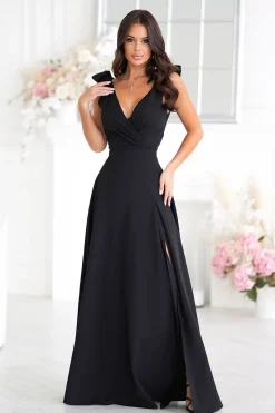 Robe longue chic fendue