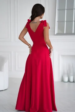 Robe longue chic fendue