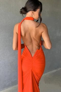 Robe longue dos nu chic