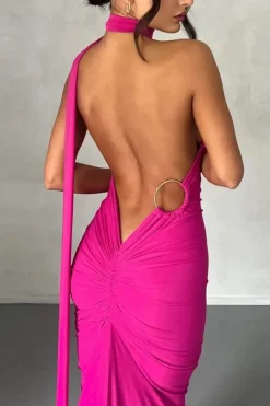 Robe longue dos nu chic