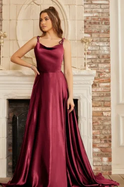 Robe longue invitée de mariage fendue