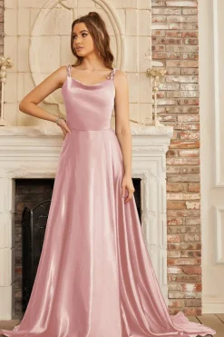 Robe longue invitée de mariage fendue