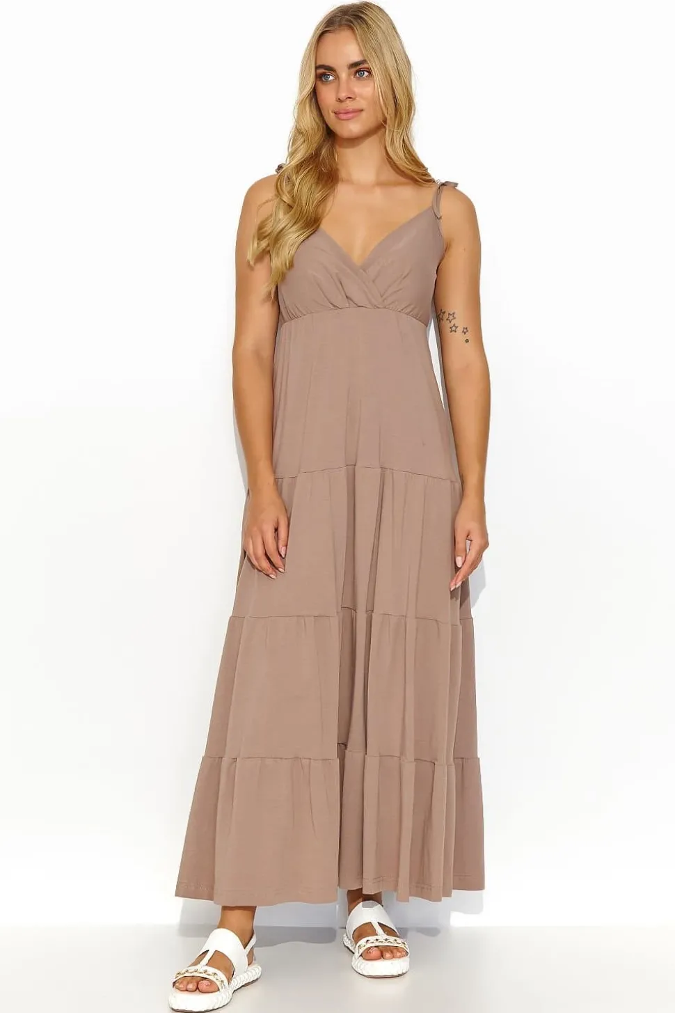 Robe longue taille empire