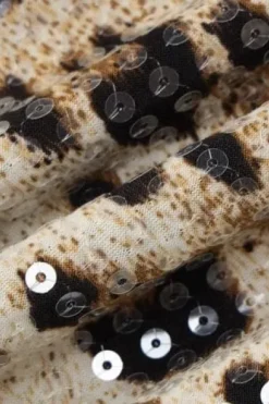 Robe léopard mini à paillettes