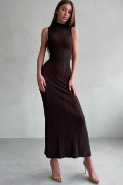 Robe midi moulante chic