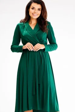 Robe midi verte