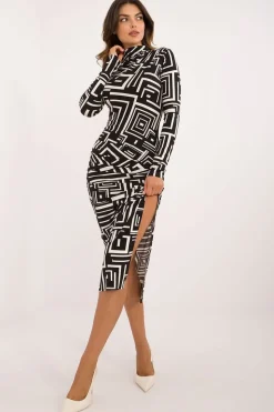 Robe moulante chic manches longues