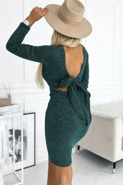Robe moulante verte