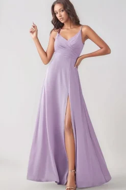 Robe pour invitée au mariage lilas longue