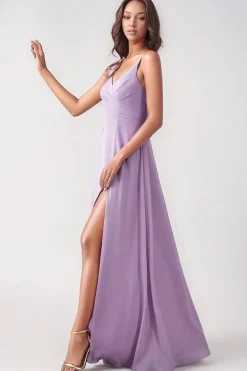 Robe pour invitée au mariage lilas longue
