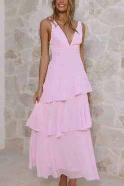Robe pour unvitée au mariage dos nu fluide