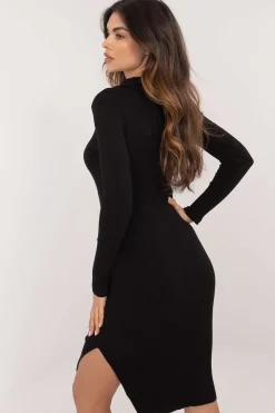 Robe pull casual moulante manches longues