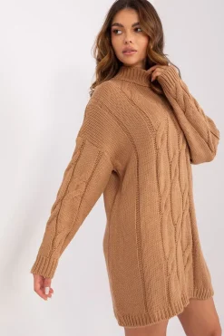 Robe pull col roulé