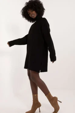 Robe pull hiver femme mi-longue
